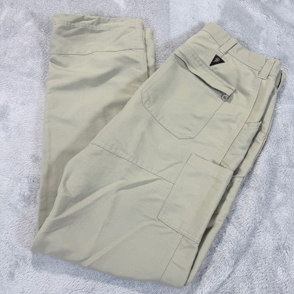 RailRiders Mens Versatac Light Pants Khaki Tan Nylon Tactical Hiking Cargo 36